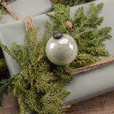 3" White Kugel Ornament