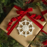 White Snowflake Ornament
