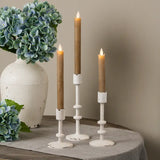 Aged White Taper Candle-Large
