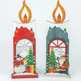 Light Up Wooden Candle