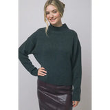 Mock Neck Slouchy Sweater